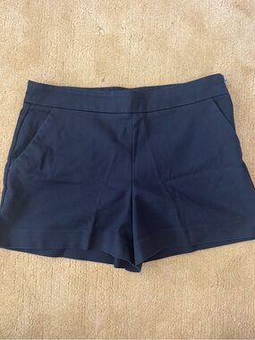 Saks Fifth Avenue Navy High-Waist Tailored Stretch Shorts